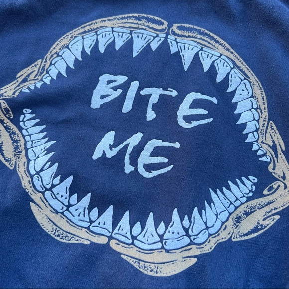 Y2K Vintage “Bite Me” Sweatshirt Hoodie - Picture 2 of 6